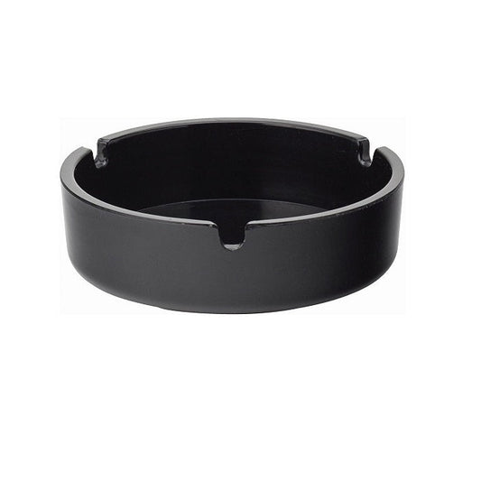 Black Melamine Ashtray 4" (10cm) - Coffeecups.co.uk