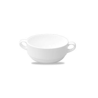 Churchill Alchemy White Handled Consommé Bowl 10oz/284ml - Coffeecups.co.uk