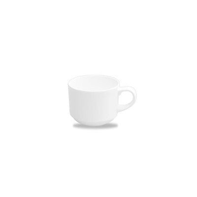 Churchill Alchemy White Stacking Espresso Cup 3oz/85ml - Coffeecups.co.uk