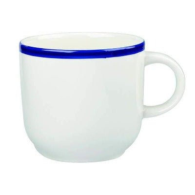 Churchill Retro Blue Cappuccino Cup 10oz/284ml - Coffeecups.co.uk