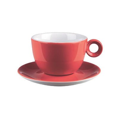 Costa Verde Cafe Cappuccino Saucers 16cm (Fits 8oz & 12oz Cups) - Coffeecups.co.uk