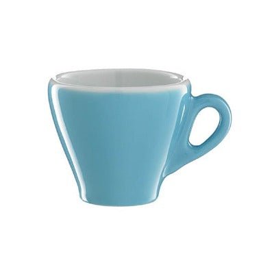 Enrica Espresso Cup and Saucer Set in Blue - Coffeecups.co.uk