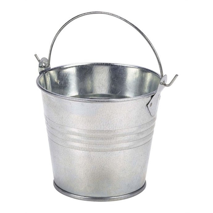 GenWare Galvanised Steel Serving Bucket 8.5cm/3.3" - Coffeecups.co.uk