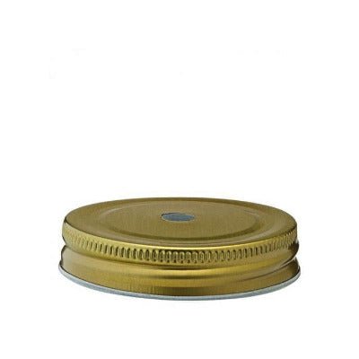 Gold Lid with Straw Hole 7.5cm/3" - Coffeecups.co.uk