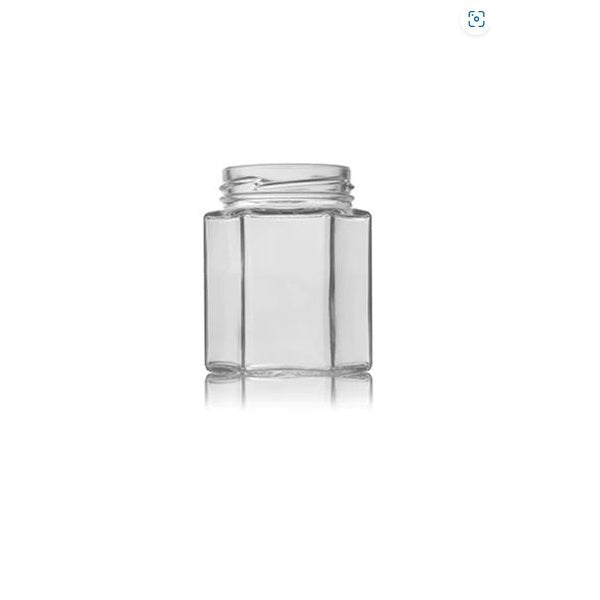 Hex Jar with Lid 190ml - Coffeecups.co.uk