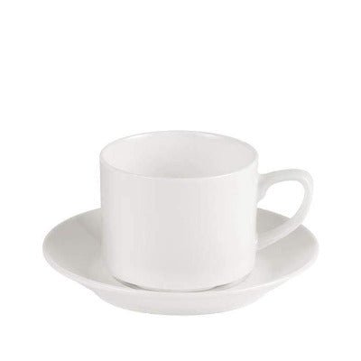Porcelite Connoisseur Stacking Teacup 7oz/200ml - Coffeecups.co.uk