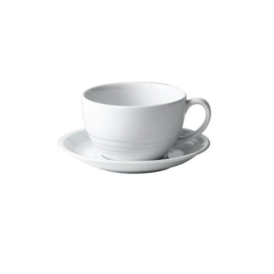 Porcelite Focus Cappuccino Saucer 17cm - Coffeecups.co.uk