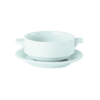 Porcelite Lugged Soup Bowl 10oz/284ml - Coffeecups.co.uk