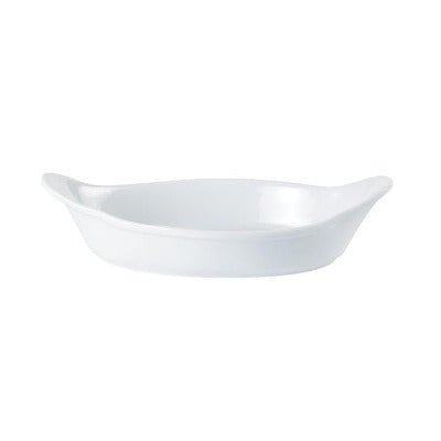 Porcelite Oval Eared Dish 25cm/9.8" - Coffeecups.co.uk