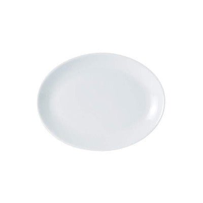 Porcelite Oval Plate 21cm/8.3" - Coffeecups.co.uk