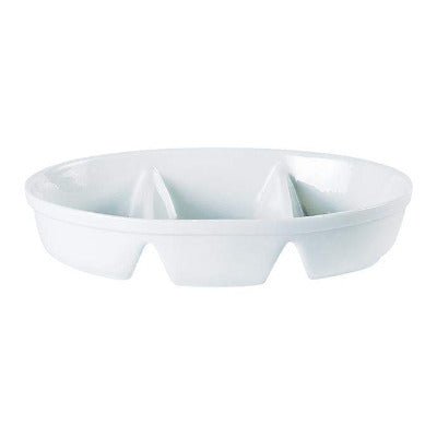 Porcelite Two Division Dish 28cm/11" - Coffeecups.co.uk