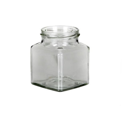 Square Jar with Silver Lid 200g - Coffeecups.co.uk