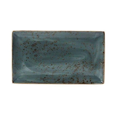 Steelite Craft Rectangular Plate BLUE 27 x 16.75cm/10.6 x 6.6" - Coffeecups.co.uk